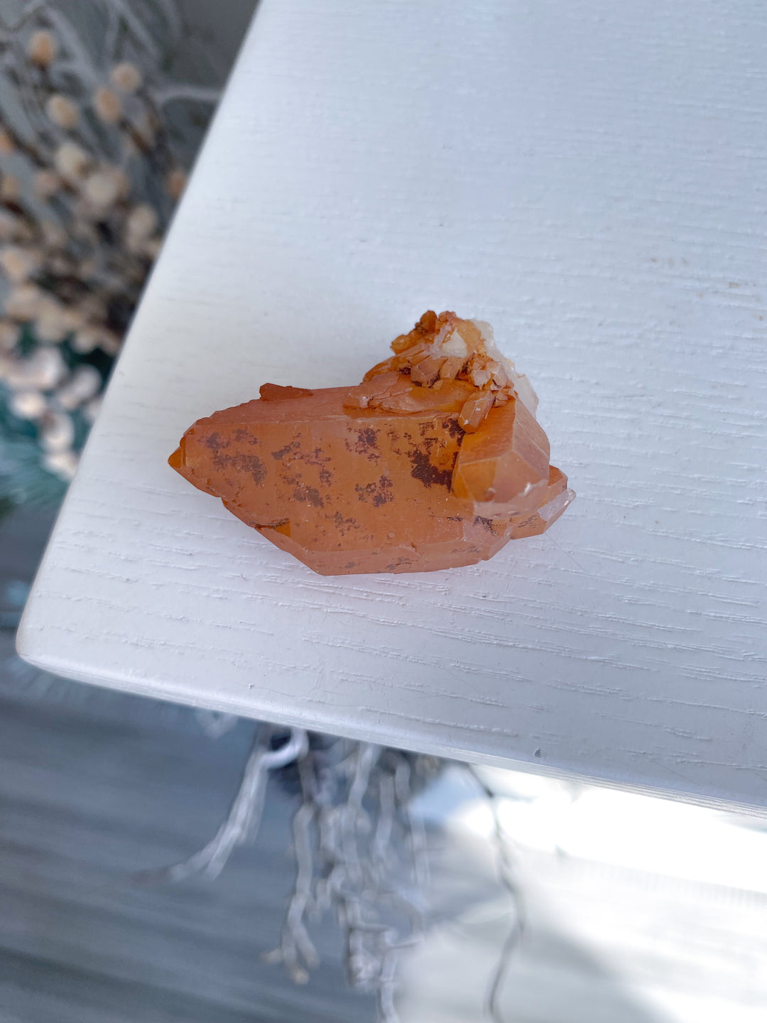 Natural Tangerine Quartz Mini Cluster #4