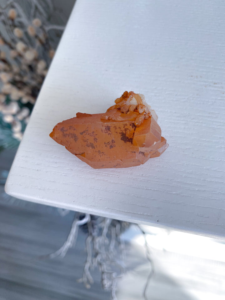 Natural Tangerine Quartz Mini Cluster #4