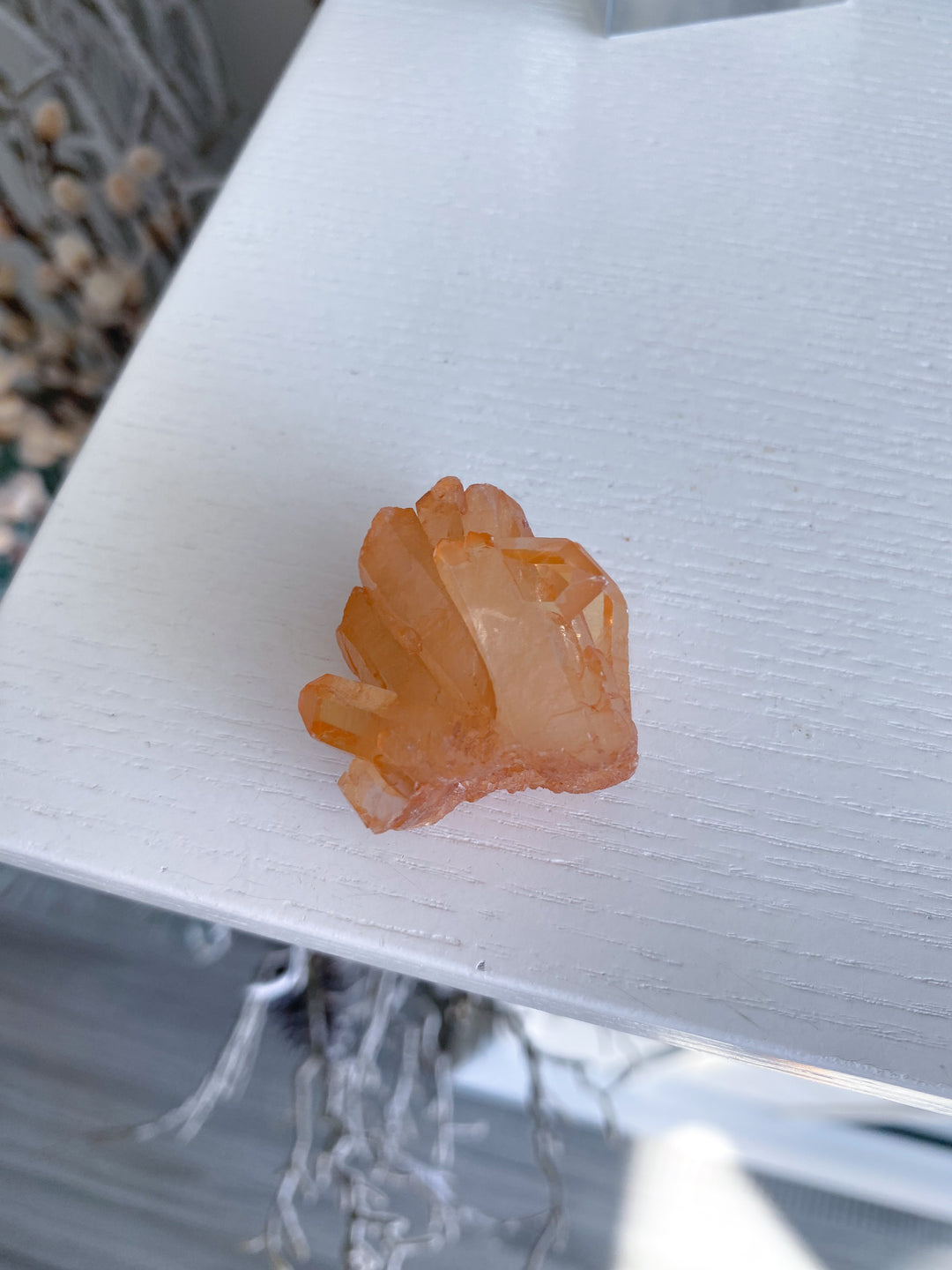 Natural Tangerine Quartz Mini Cluster #13
