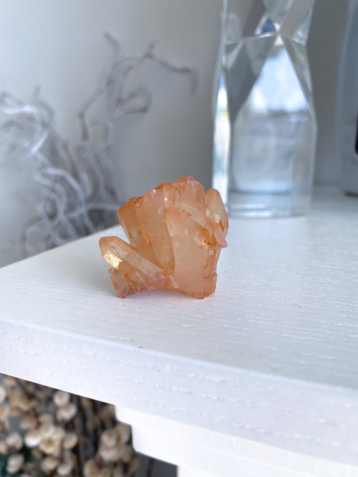 Natural Tangerine Quartz Mini Cluster #13