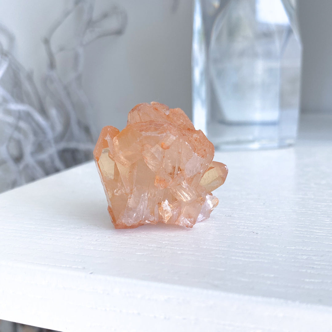 Natural Tangerine Quartz Mini Cluster #13