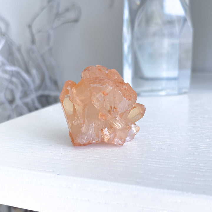 Natural Tangerine Quartz Mini Cluster #13