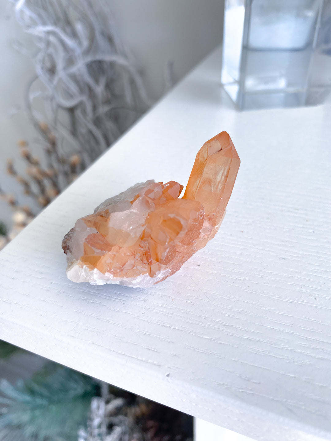 Natural Tangerine Quartz Mini Cluster #15