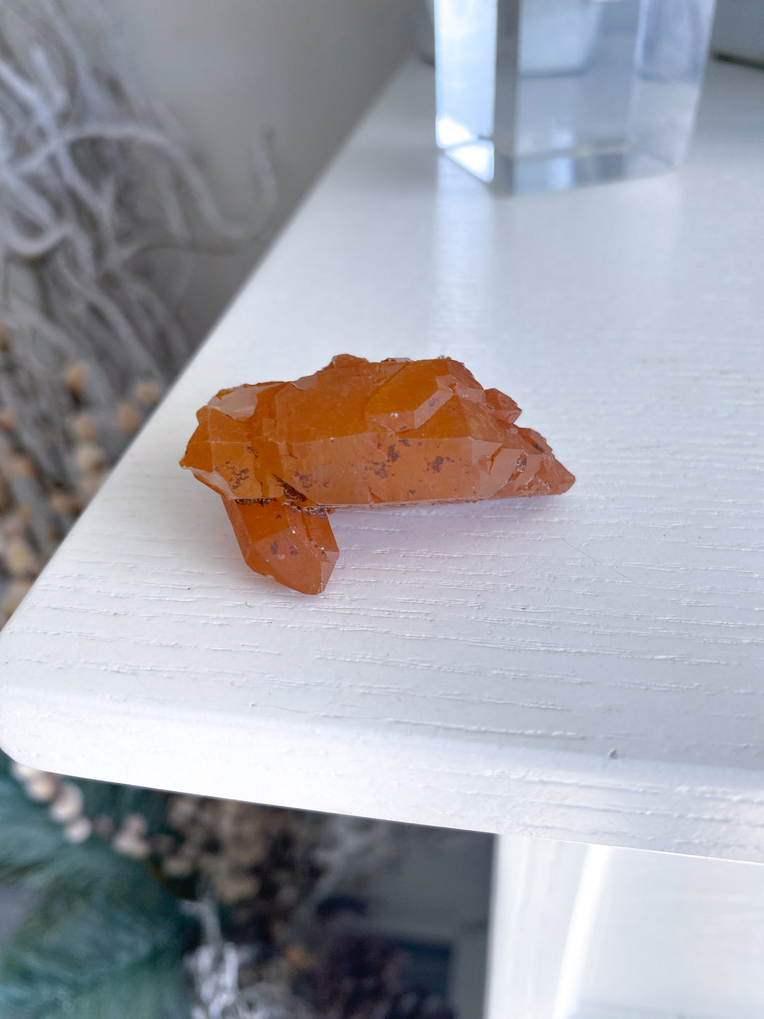 Natural Tangerine Quartz Mini Cluster #4