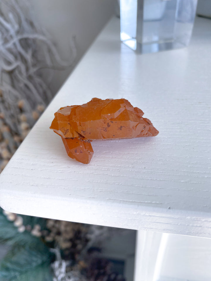 Natural Tangerine Quartz Mini Cluster #4