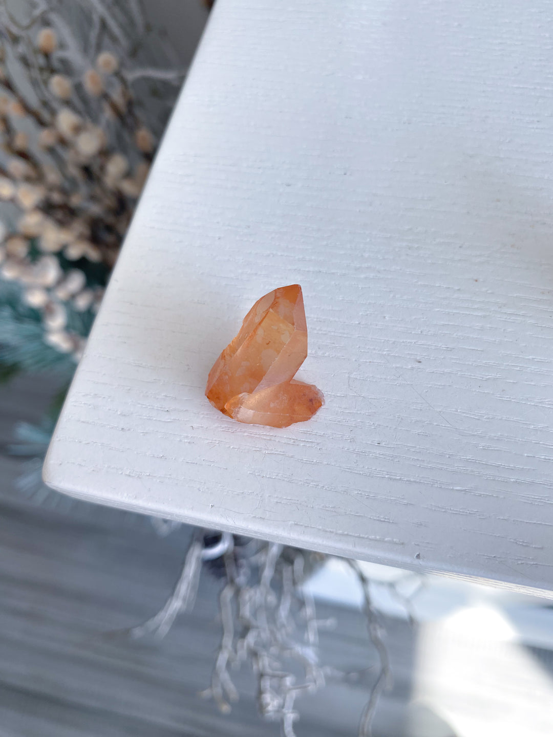 Natural Tangerine Quartz Mini Cluster #16