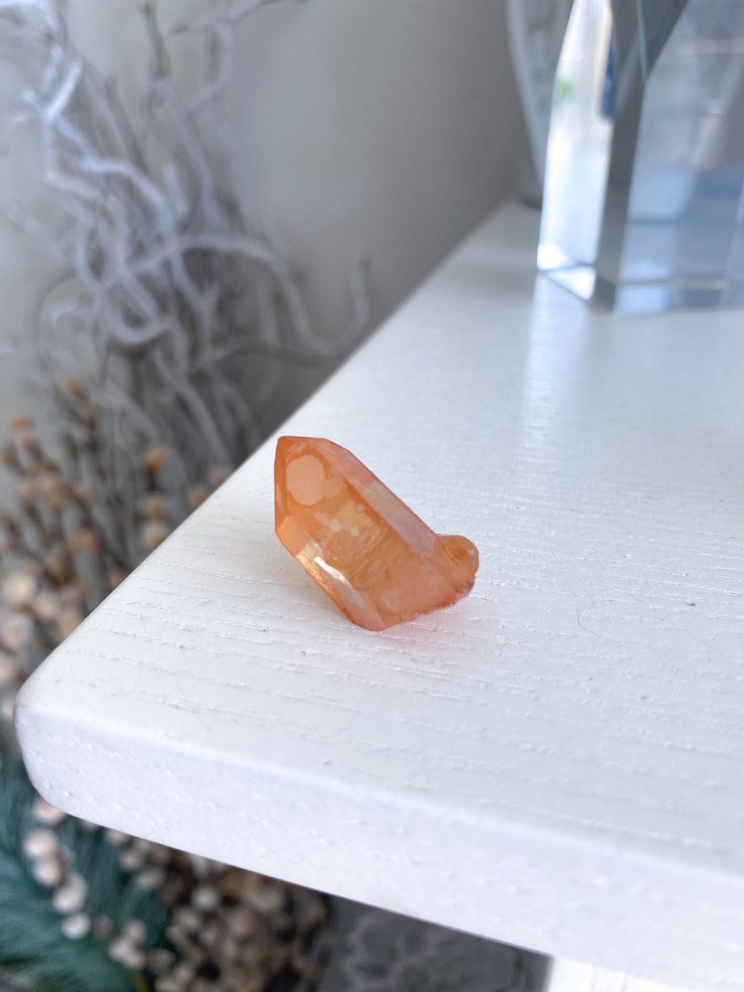 Natural Tangerine Quartz Mini Cluster #16