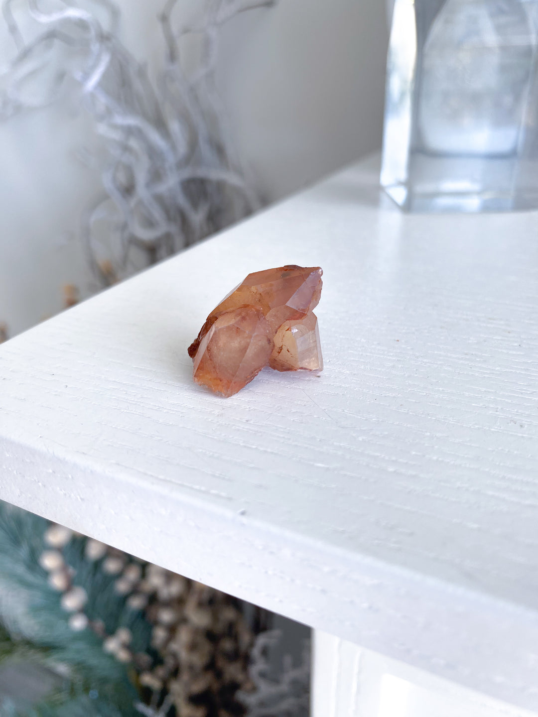 Natural Tangerine Quartz Mini Cluster #17
