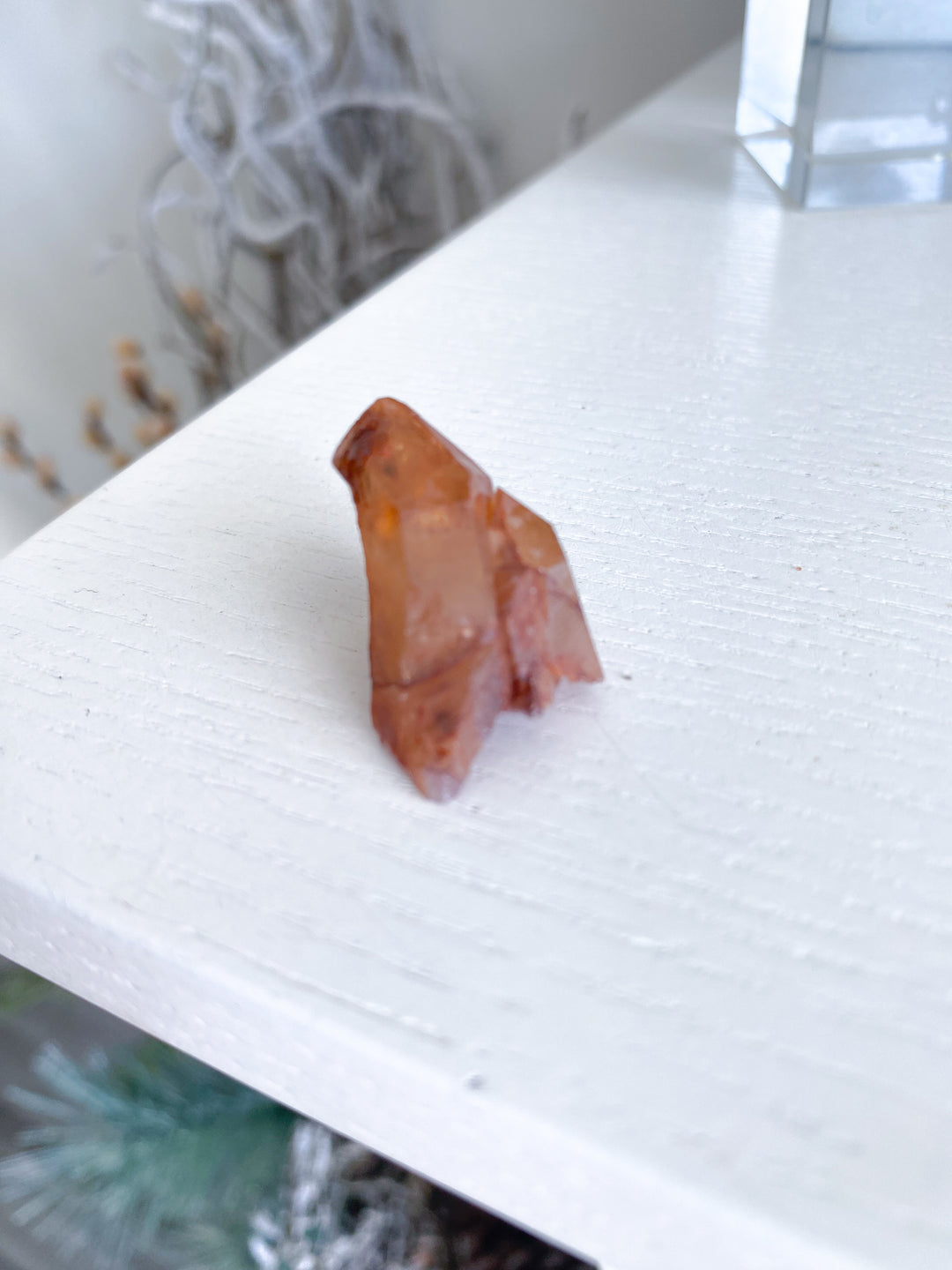 Natural Tangerine Quartz Mini Cluster #17