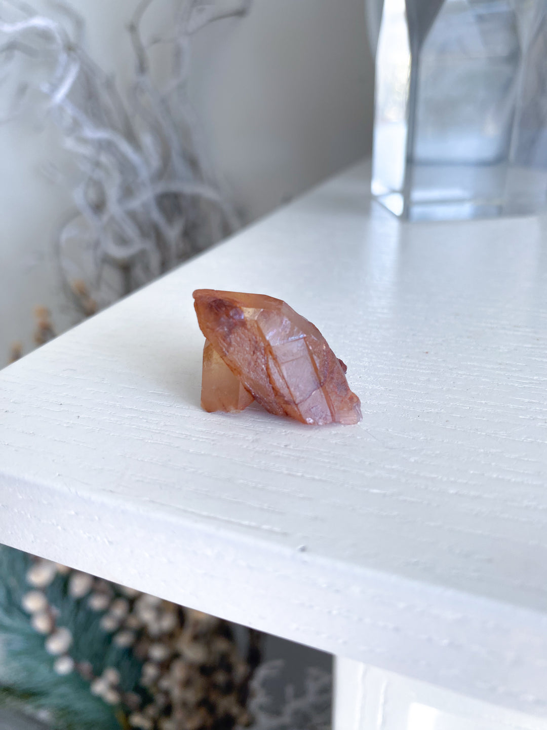 Natural Tangerine Quartz Mini Cluster #17