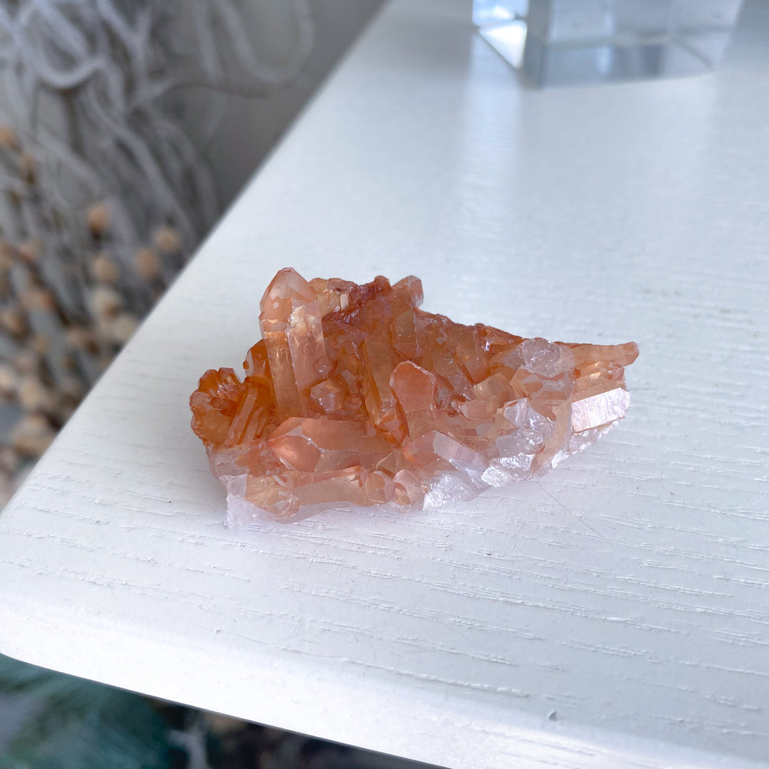 Natural Tangerine Quartz Mini Cluster #5