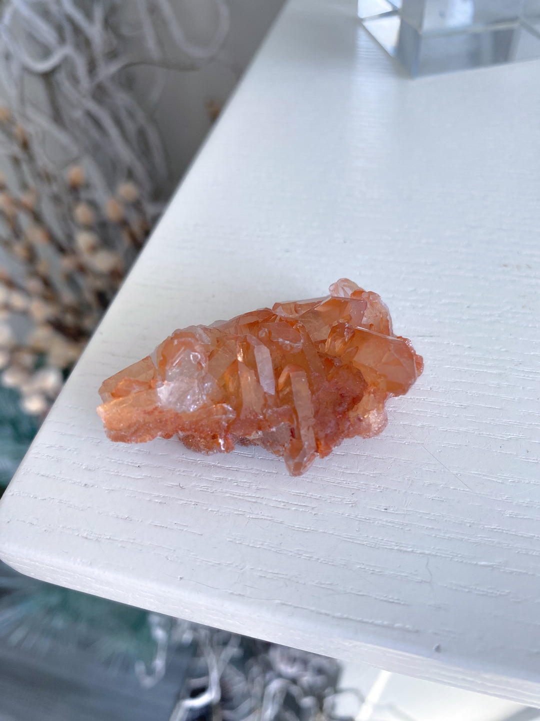 Natural Tangerine Quartz Mini Cluster #5