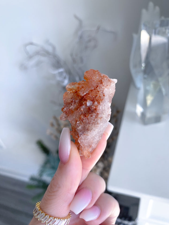 Natural Tangerine Quartz Mini Cluster #5