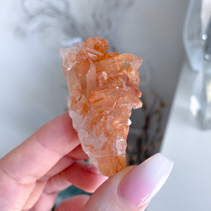 Natural Tangerine Quartz Mini Cluster #5