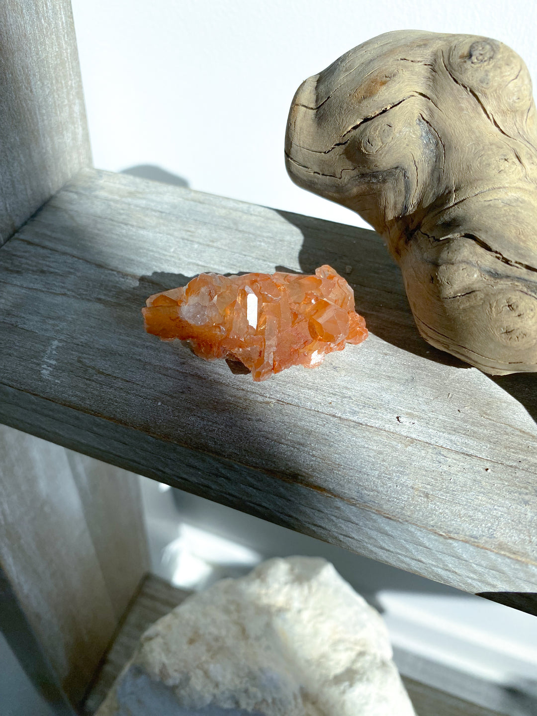 Natural Tangerine Quartz Mini Cluster #5