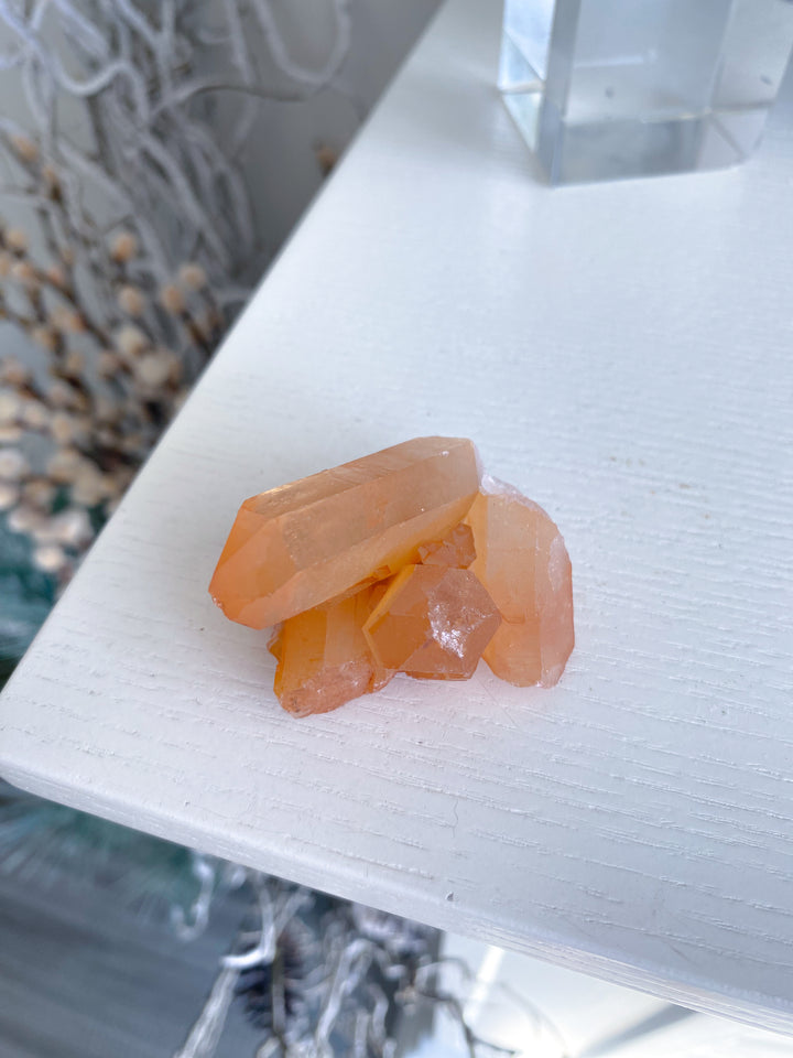 Natural Tangerine Quartz Mini Cluster #6