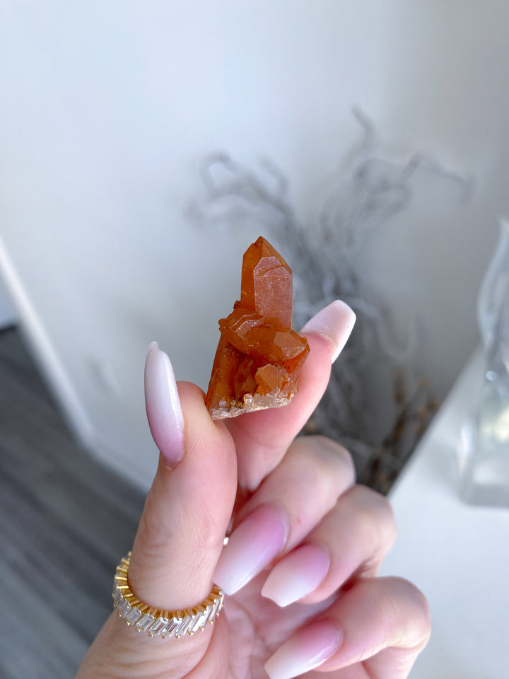 Choose Your Natural Tangerine Quartz Cluster