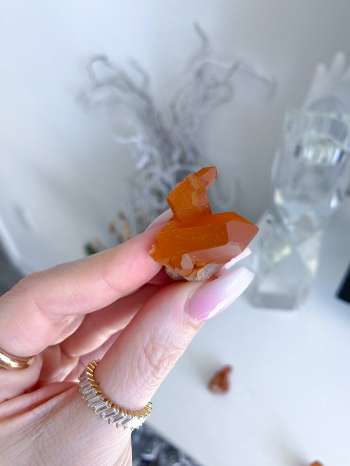 Choose Your Natural Tangerine Quartz Cluster