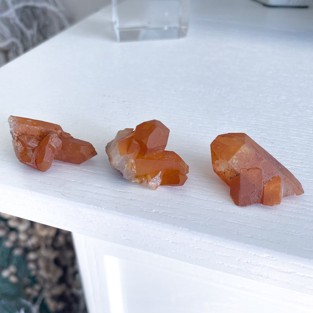 Choose Your Natural Tangerine Quartz Cluster