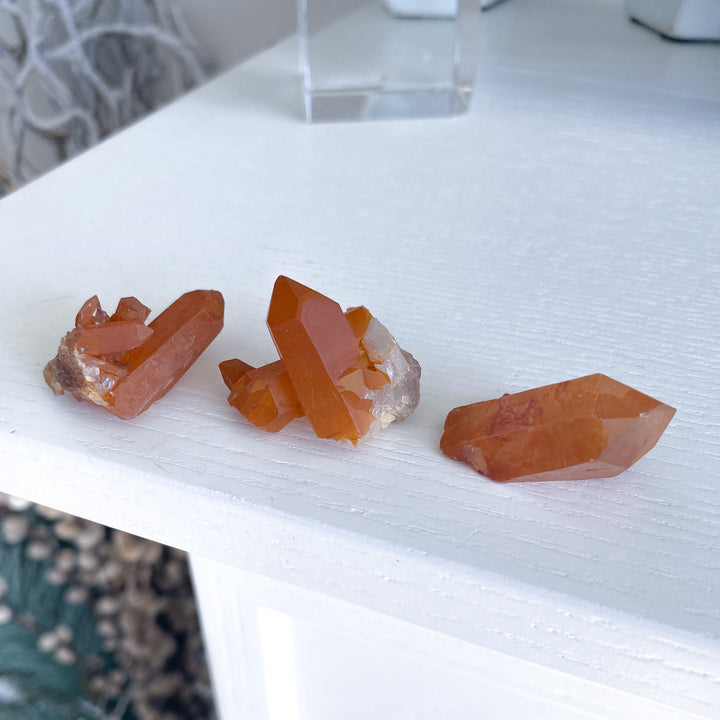 Choose Your Natural Tangerine Quartz Cluster