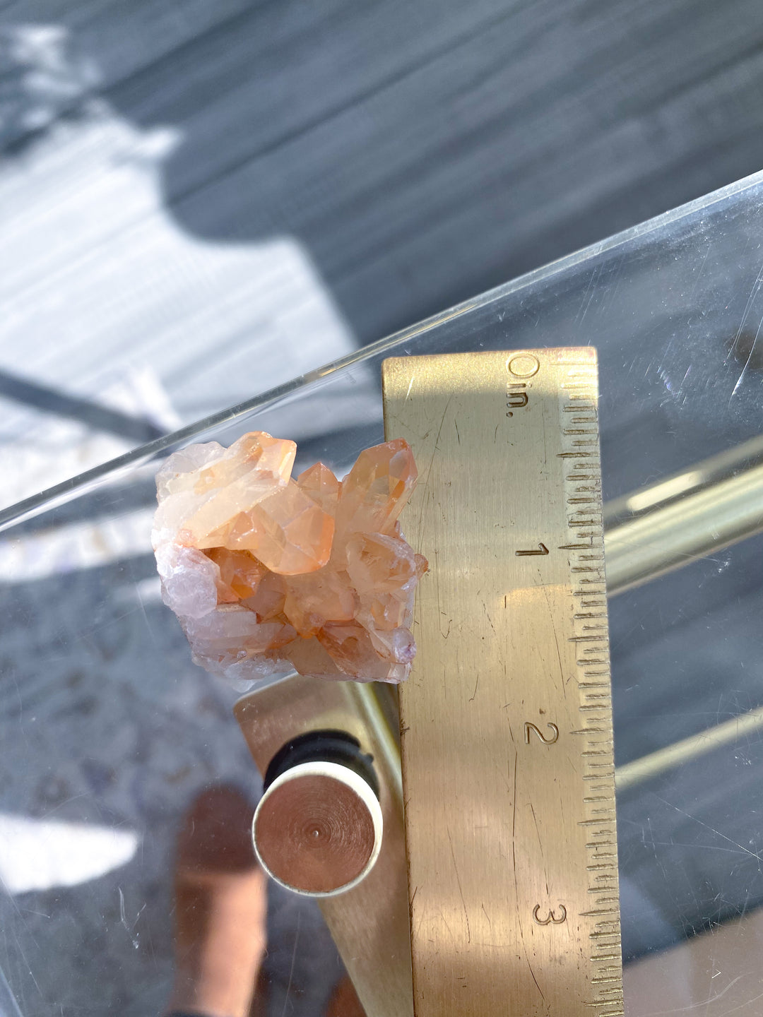 Standing Natural Tangerine Quartz Mini Cluster #7