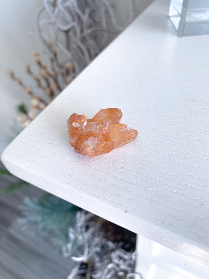 Natural Tangerine Quartz Mini Cluster #9
