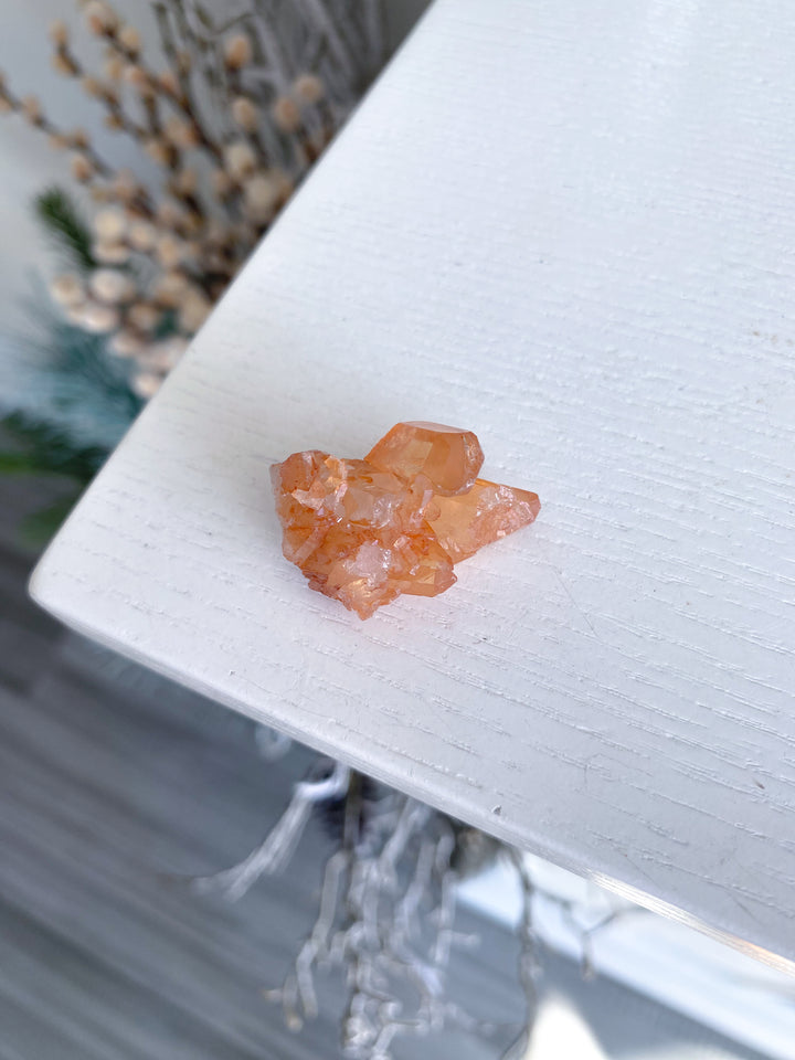 Natural Tangerine Quartz Mini Cluster #9