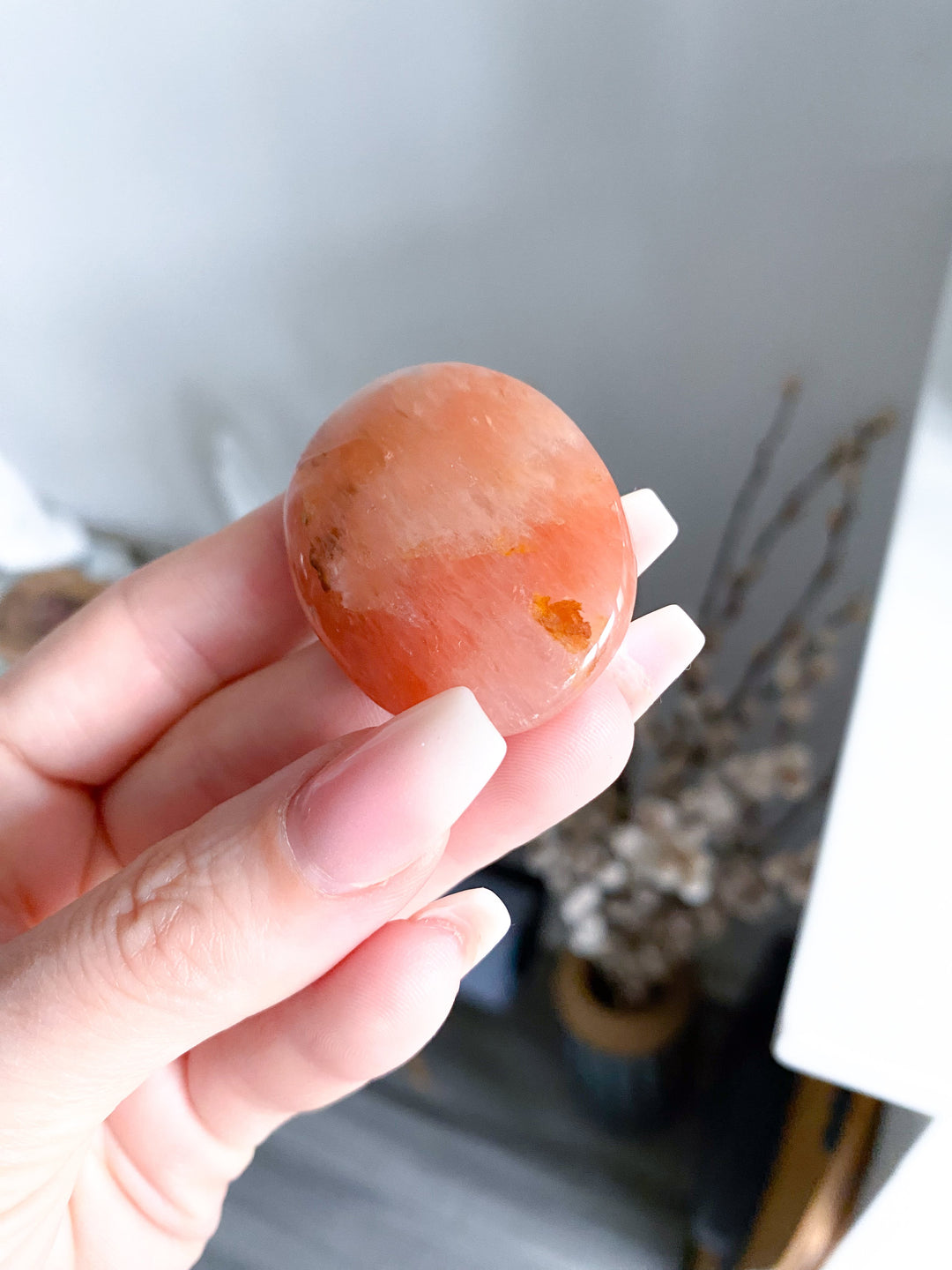 Unique Orange Aventurine Worry Stone 