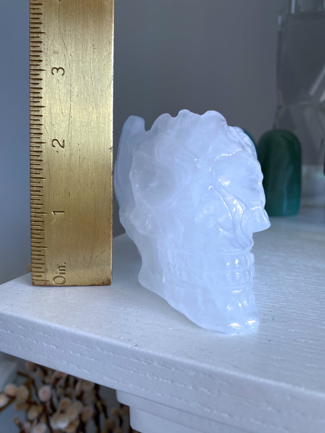 White Quartz Skull Bowl
