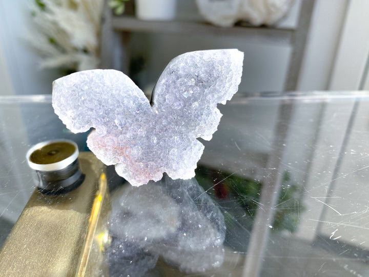 Light Purple Rainbow Amethyst Butterfly