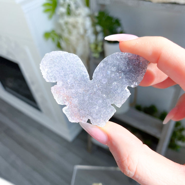 Light Purple Rainbow Amethyst Butterfly