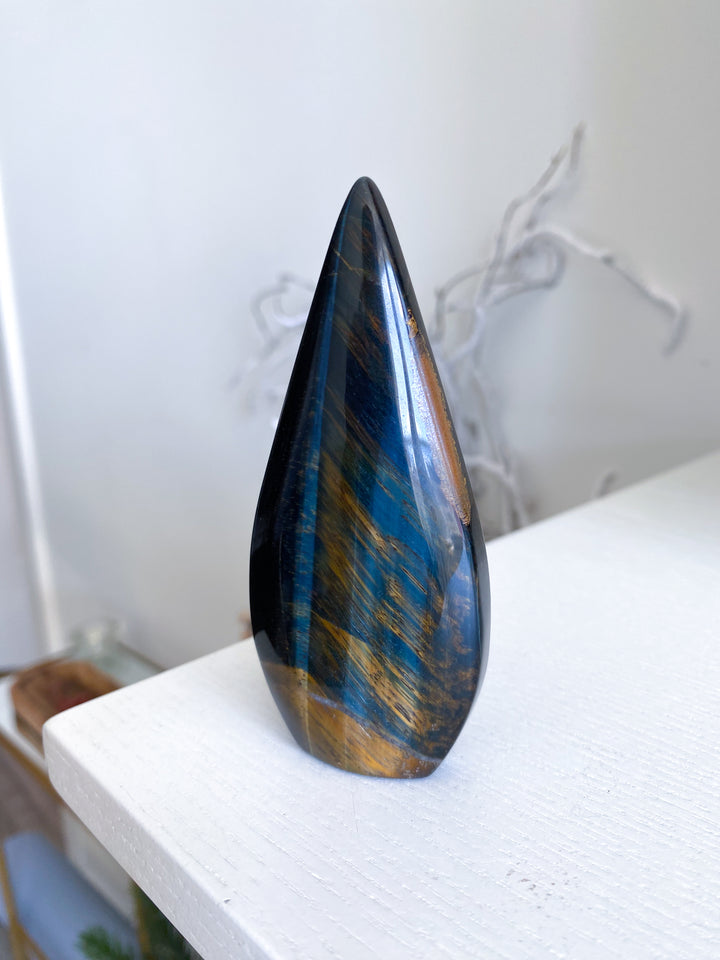 Blue Tiger Eye Flame - Get Exact Piece