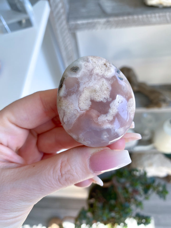 Gorgeous Flower Agate Palm Stone - Your Choice