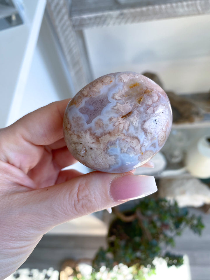 Gorgeous Flower Agate Palm Stone - Your Choice