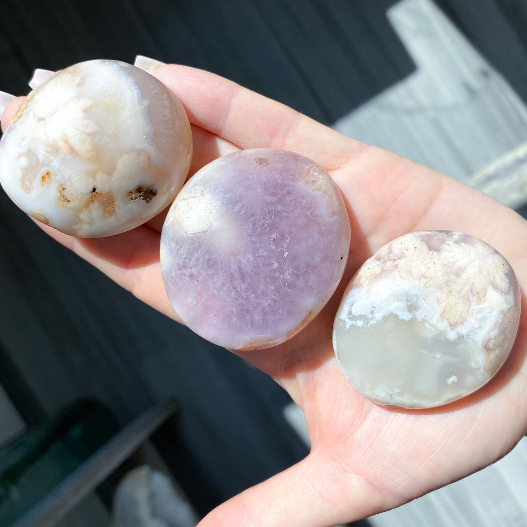 Gorgeous Flower Agate Palm Stone - Your Choice
