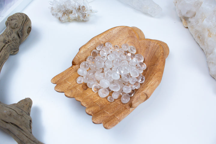 Clear Quartz Mini Tumble Stones - Crystal Grid