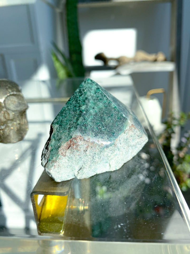Chunky Green Aventurine Top Polish Point #2