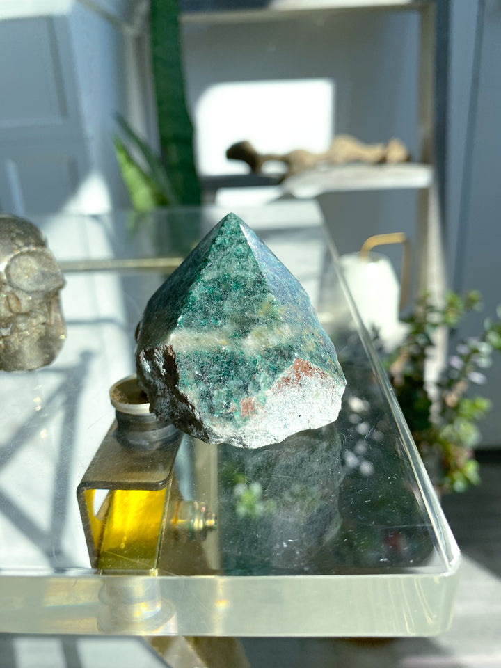 Chunky Green Aventurine Top Polish Point #2