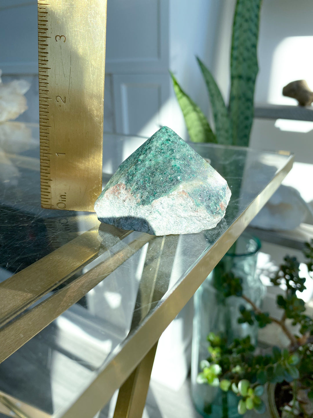 Chunky Green Aventurine Top Polish Point #2