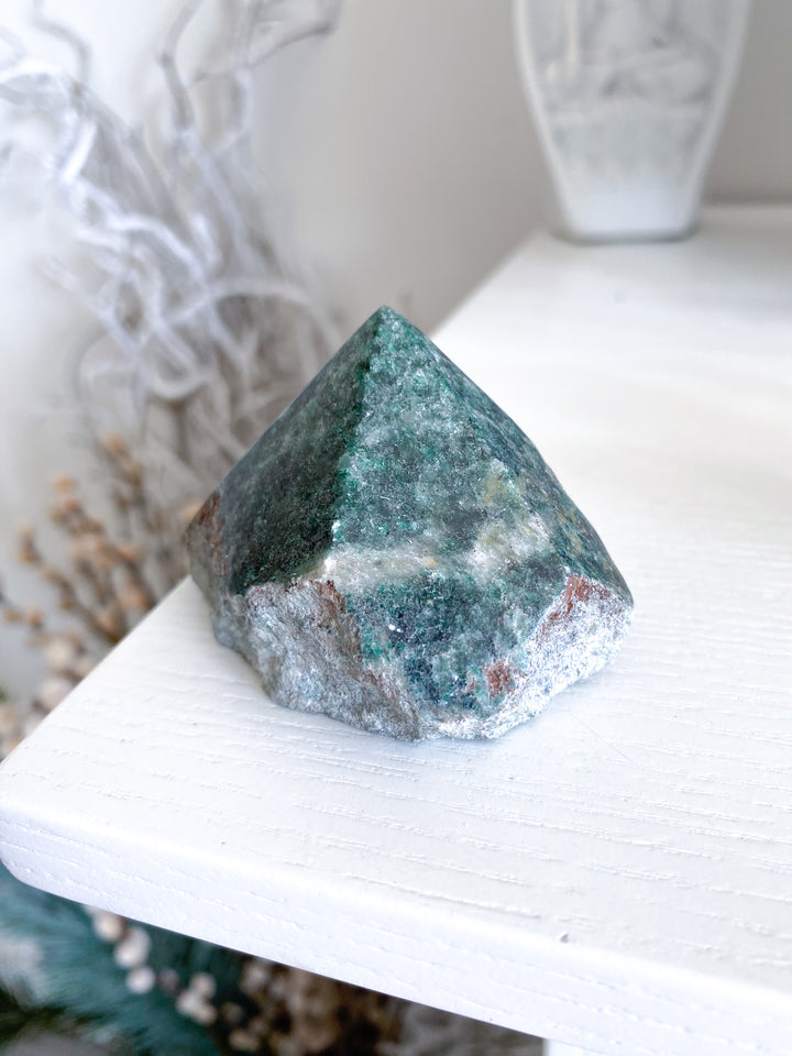 Chunky Green Aventurine Top Polish Point #2