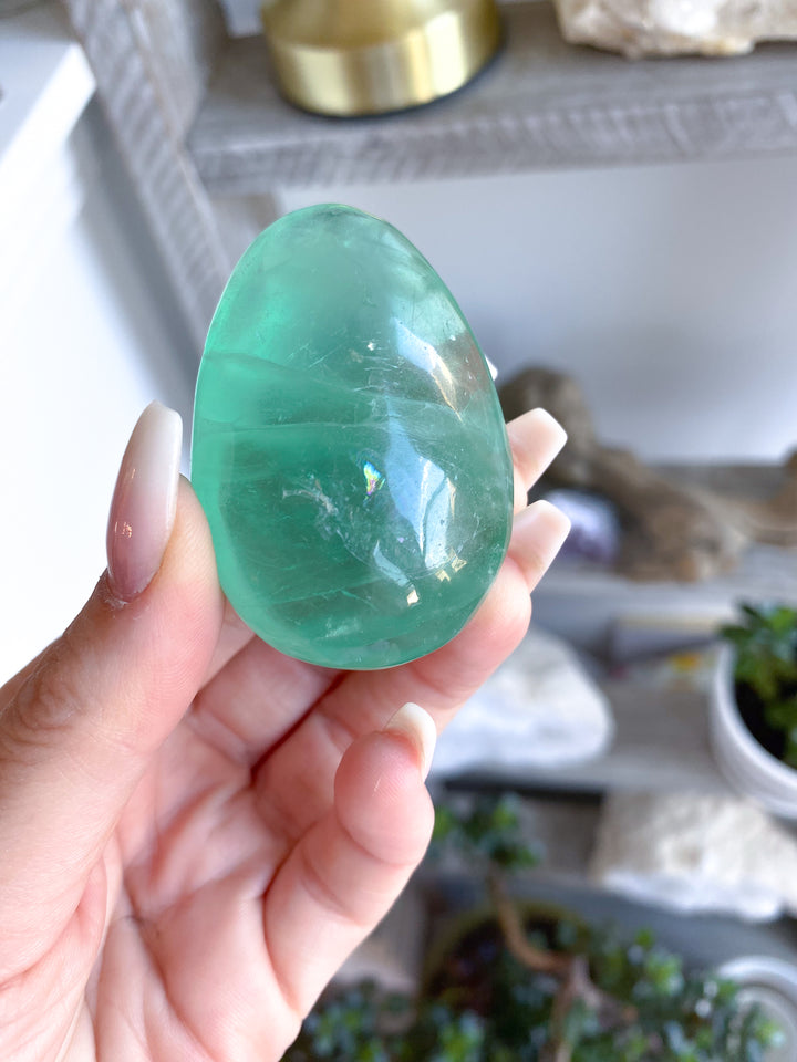 Small Green Fluorite Palm #1