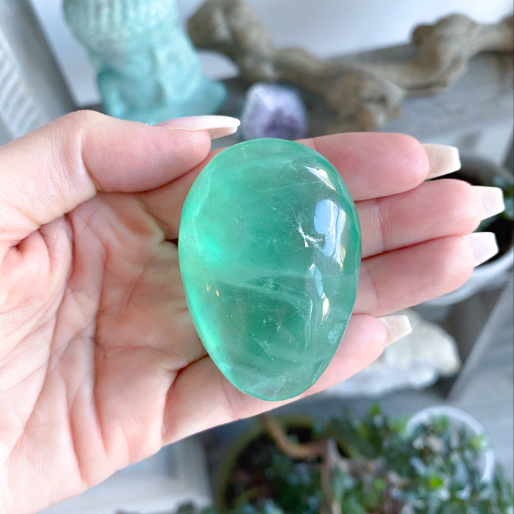 Small Green Fluorite Palm #1