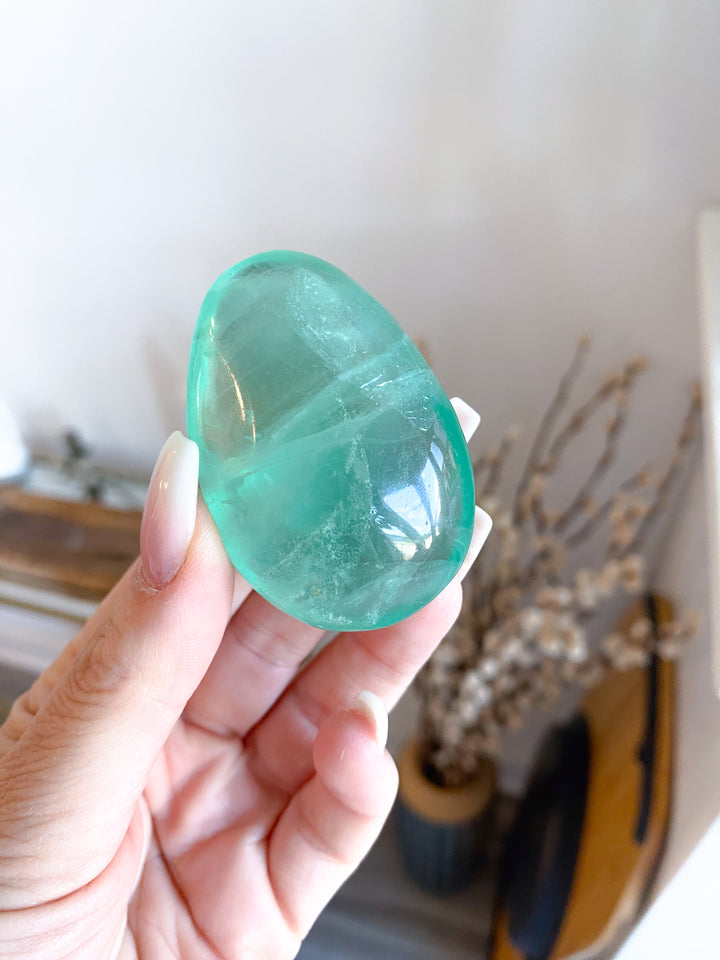 Small Green Fluorite Palm #1
