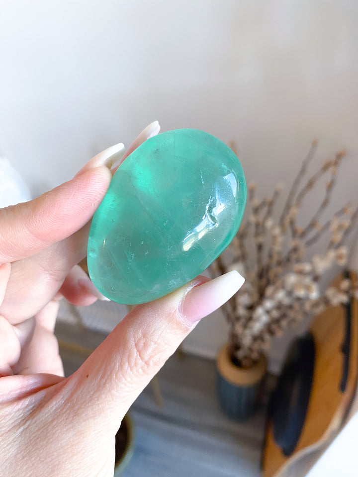 Small Green Fluorite Palm #1
