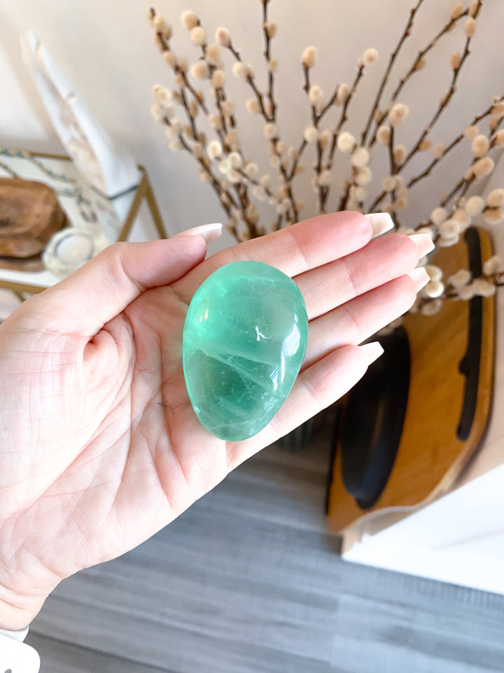 Small Green Fluorite Palm #1