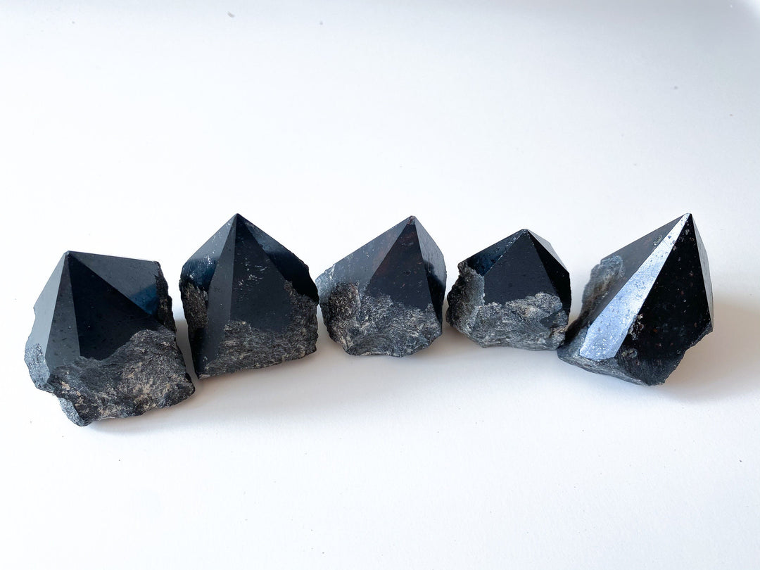 POTENT Black Tourmaline Point or Palm Stone or Heart