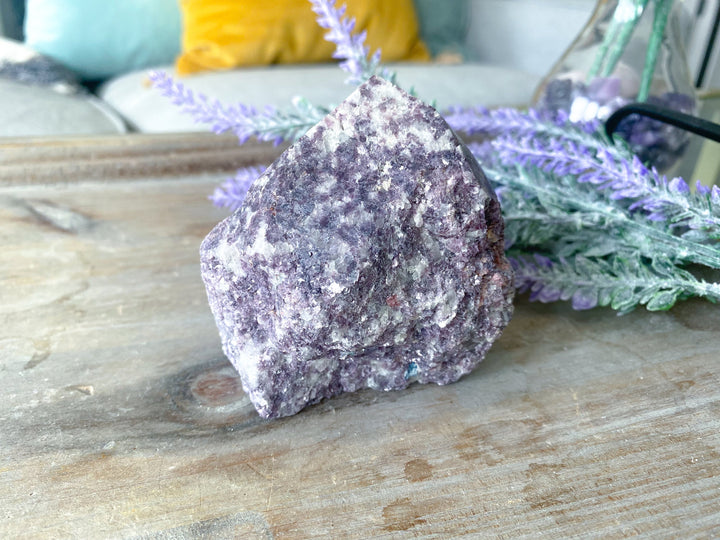 XL Purple Lepidolite Point with Mica - Get Exact Crystal Shown - 1 lb large