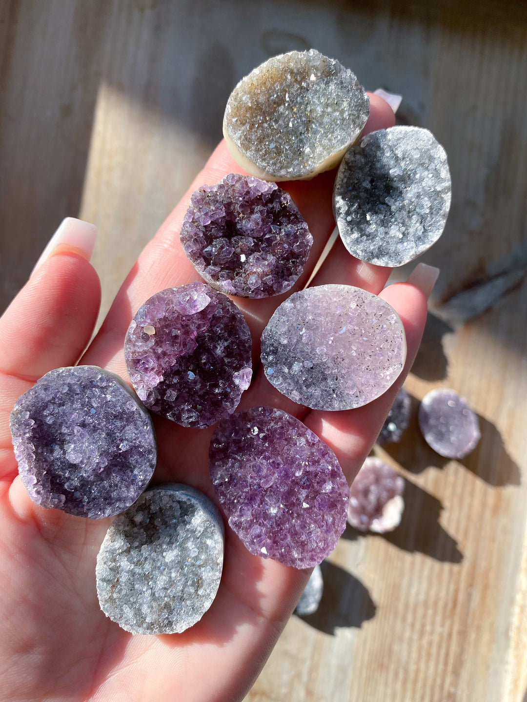 Mini Rainbow Amethyst Cluster - You Choose