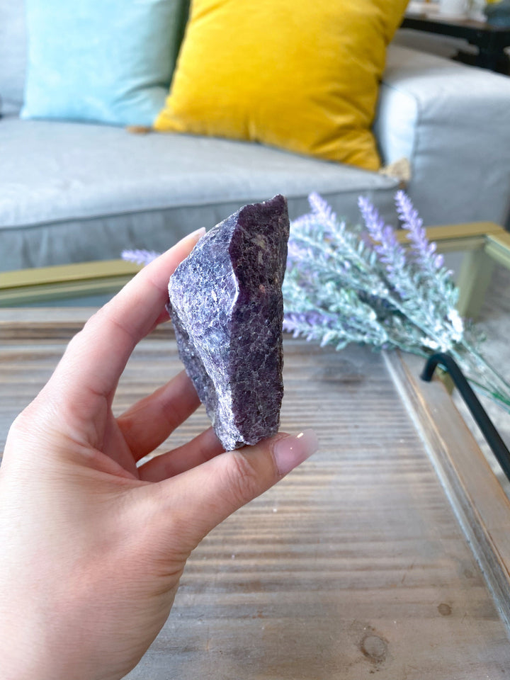 LARGE, Mica-rich Purple Lepidolite Point - Get Exact Crystal Shown - 1 lb large