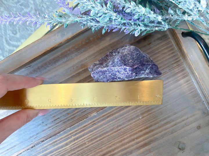 LARGE, Mica-rich Purple Lepidolite Point - Get Exact Crystal Shown - 1 lb large